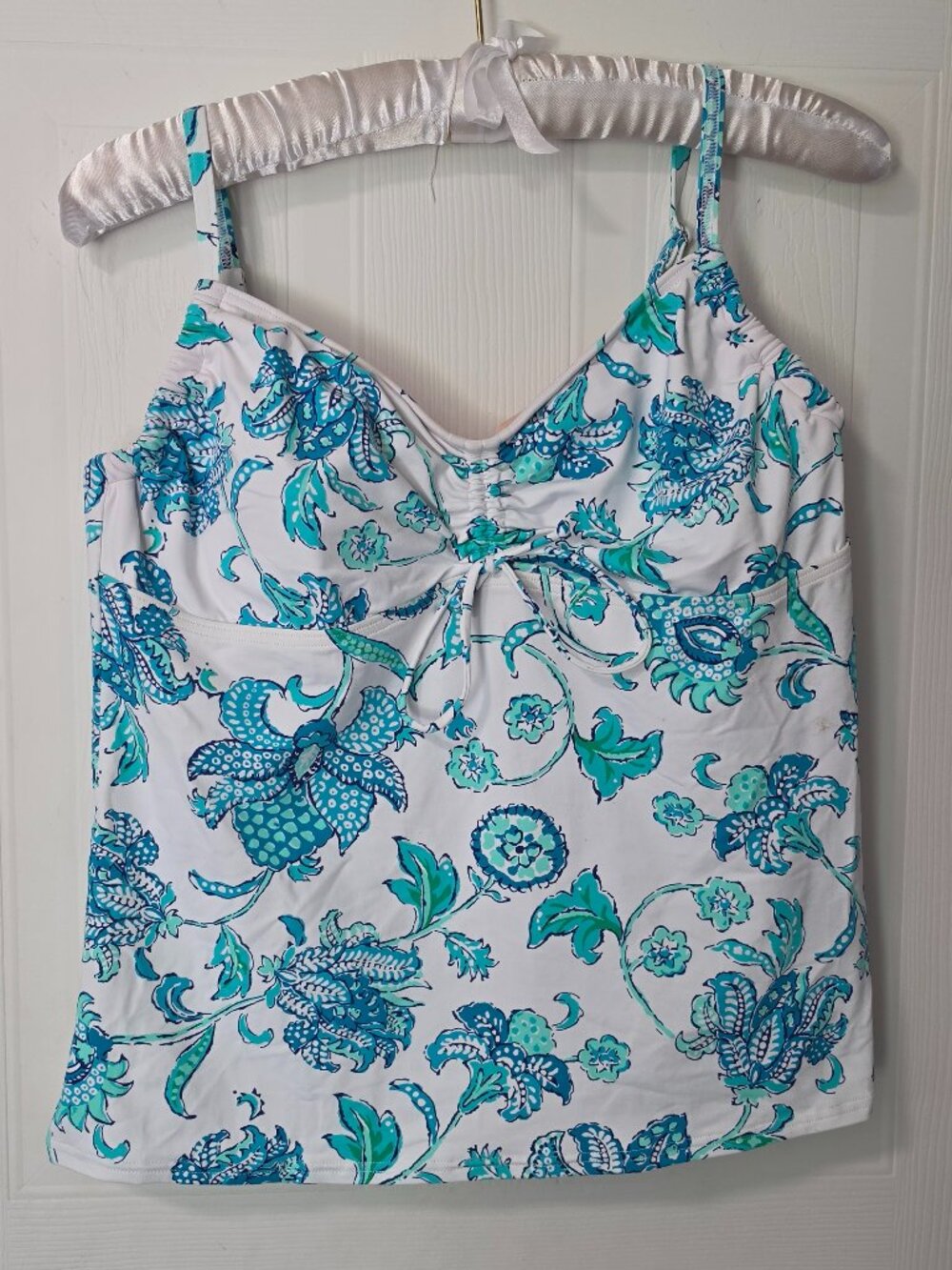 Land's End Tankini Top w/ Underwire! Sz 14